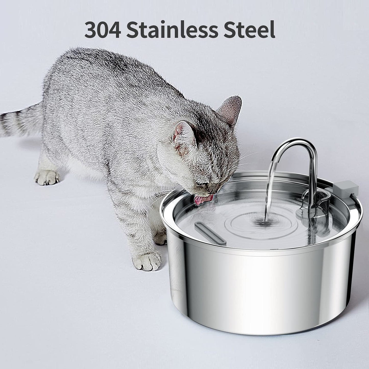 3.2L stainless steel pet water dispenser