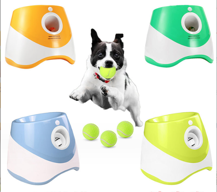 Durable Electric Interactive Throwing Training Dog Fetch Toy Thrower Machine Mini Tennis Automatic Dog Ball Launcher